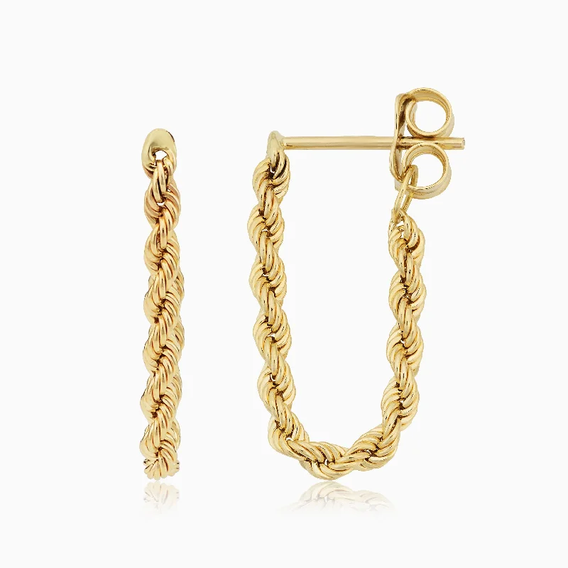 Roman Rope Drop Earrings