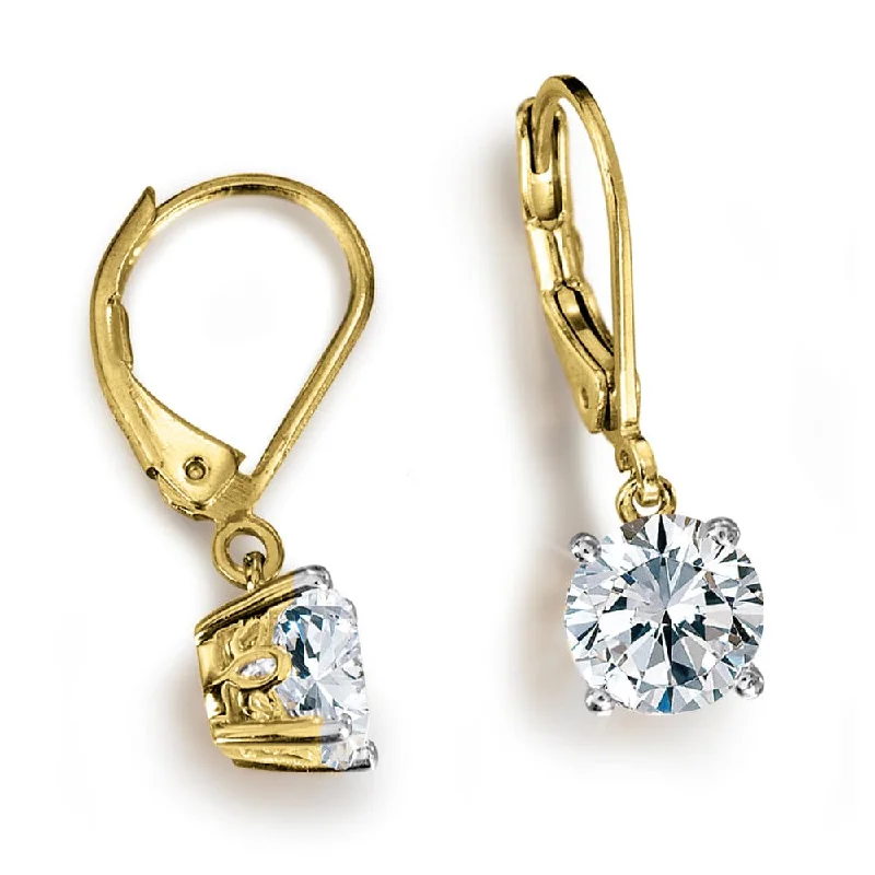 2 ct. t.w. Solitaire Drop Earrings