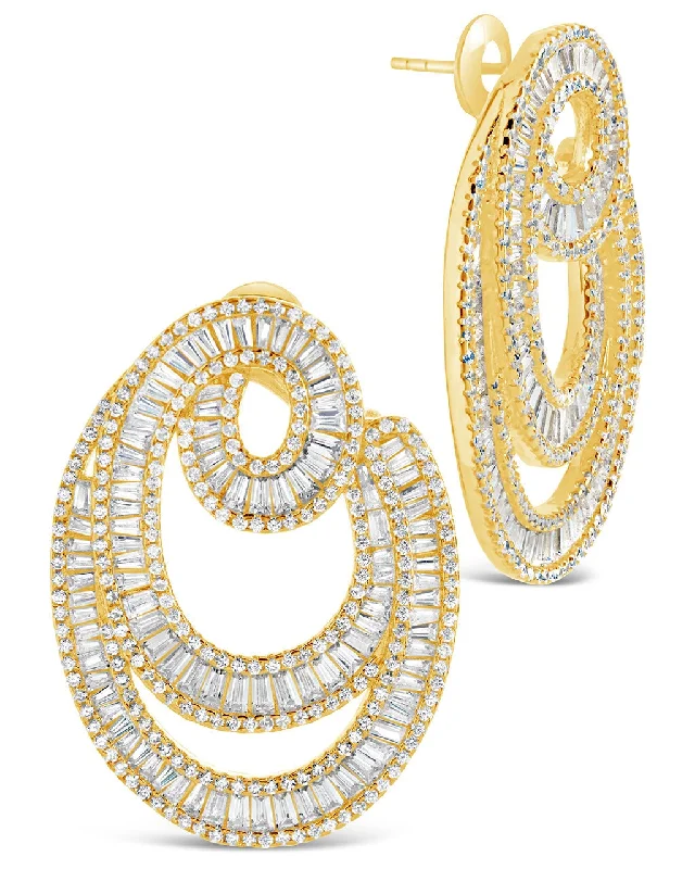 Arie CZ Statement Drop Earrings