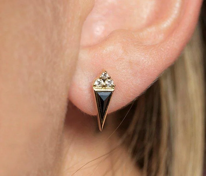 Chelsea Black Diamond Earring