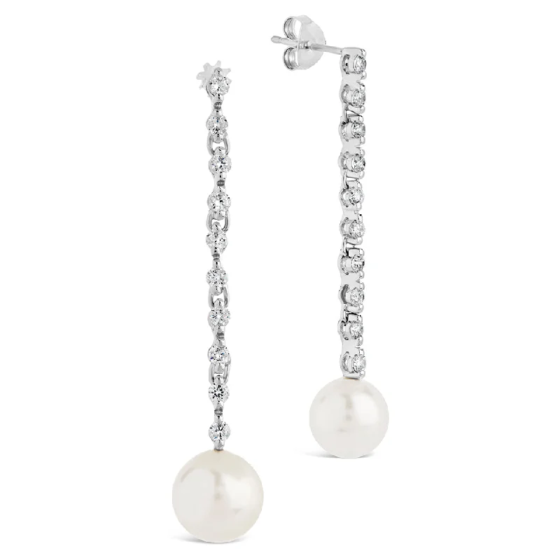 Blake Pearl Drop Stud Earrings