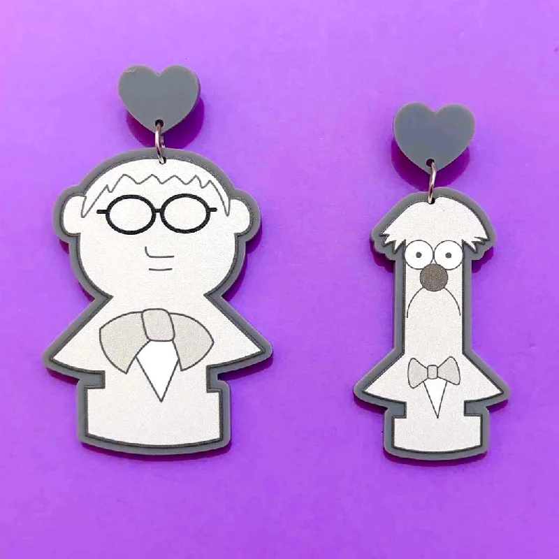 Bunsen Bros Busts Drop Earrings