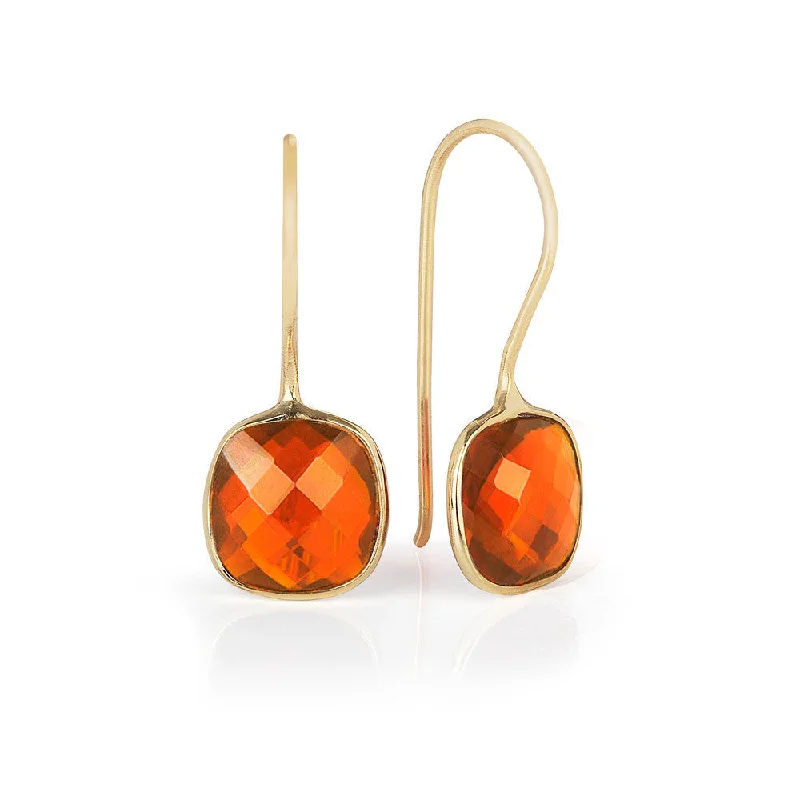 Carnelian Earrings | Gold