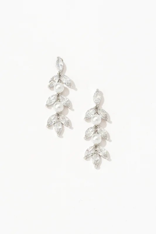 Celestial Pearl Cascade Drop Earrings