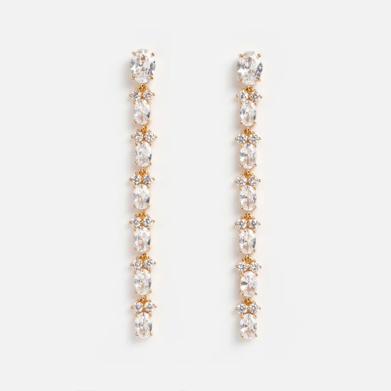 Dainty Marquise Sweet Linear Earrings