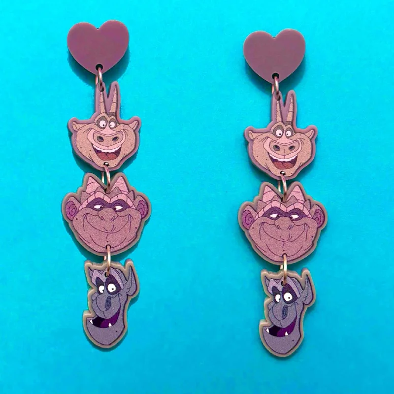 Gargoyles Tiered Drop Earrings