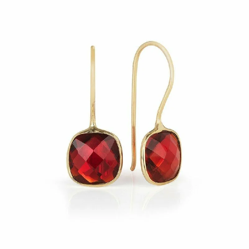 Garnet Earrings | Gold