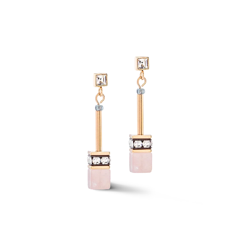 GeoCUBE® Iconic Nature Chain earrings rose