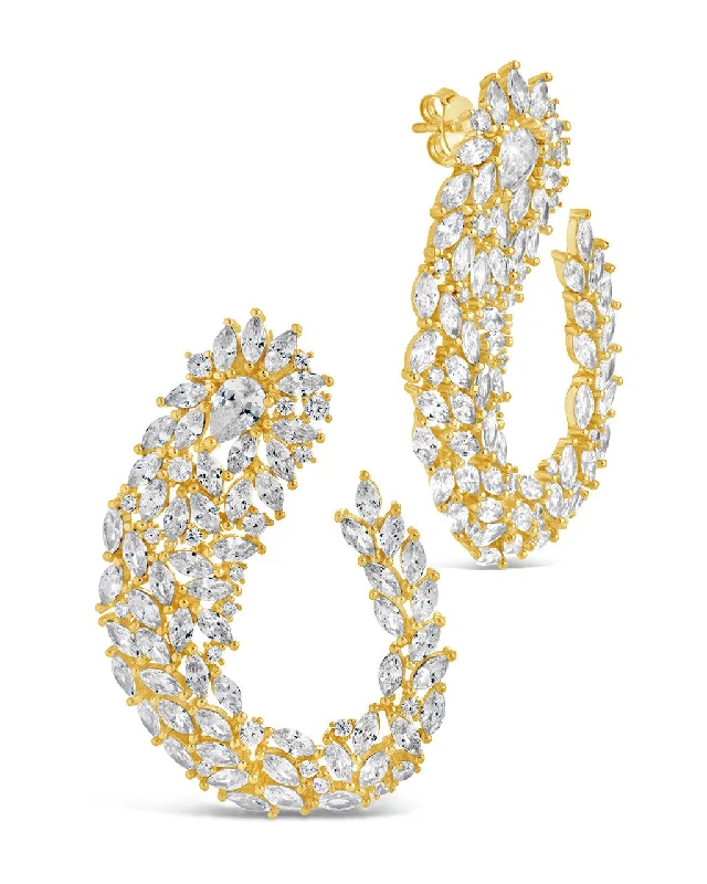 Gwen CZ Statement Drop Earrings