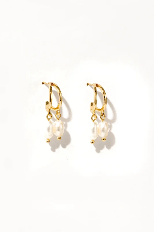 Harper Twin Pearl Drop Earrings