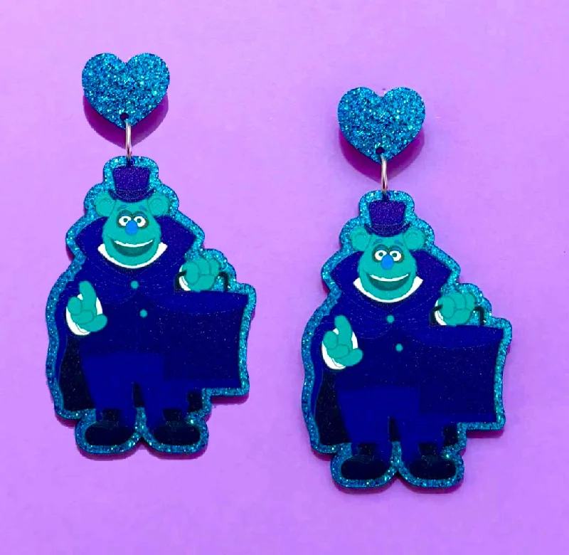 Hat Box Fozzie Drop Earrings