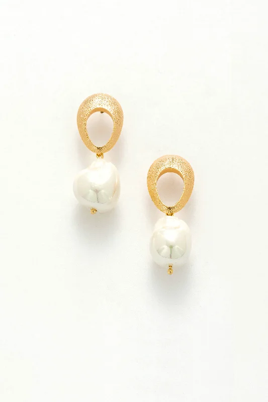 Hypatia Baroque Pearl Drop Earrings