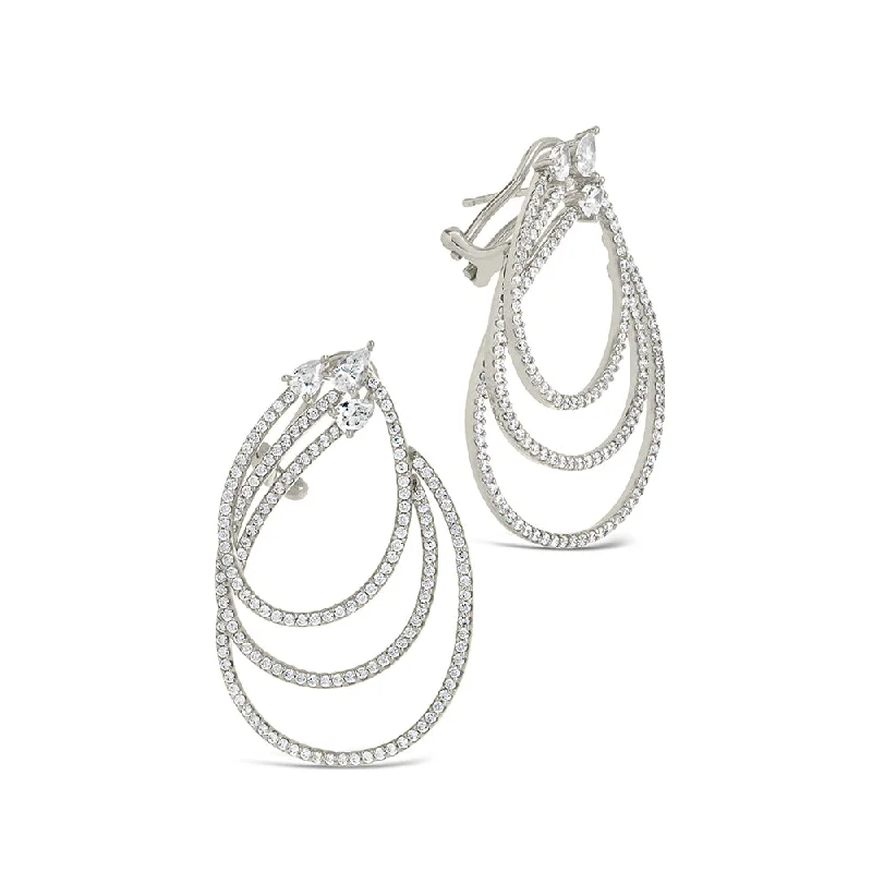 Kaia CZ Statement Drop Earrings