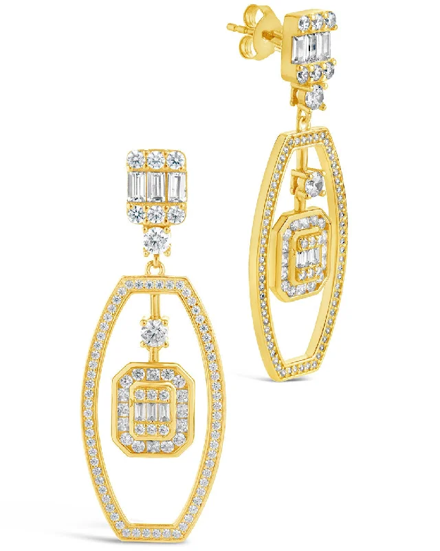 Kendall CZ Drop Earrings