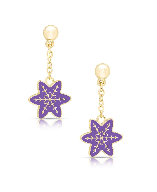 Snowflake Drop Earrings