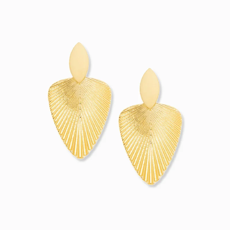 leaf drop earring