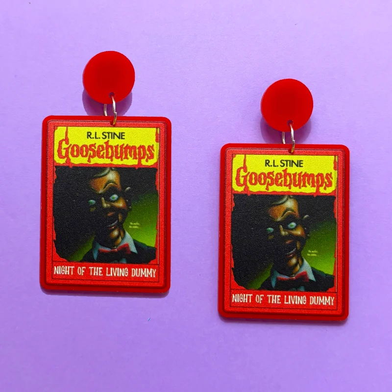 Living Dummy Goosebumps Drop Earrings