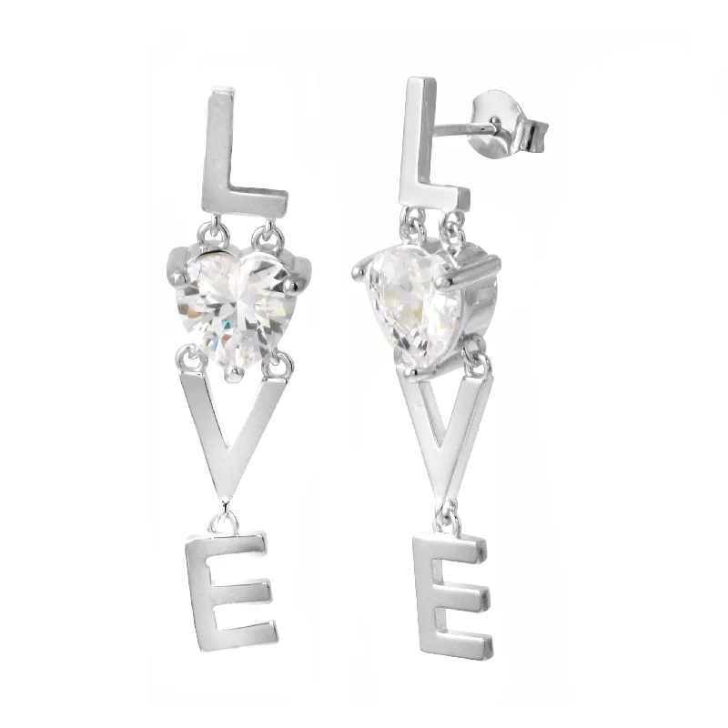 LOVE Drop Earrings