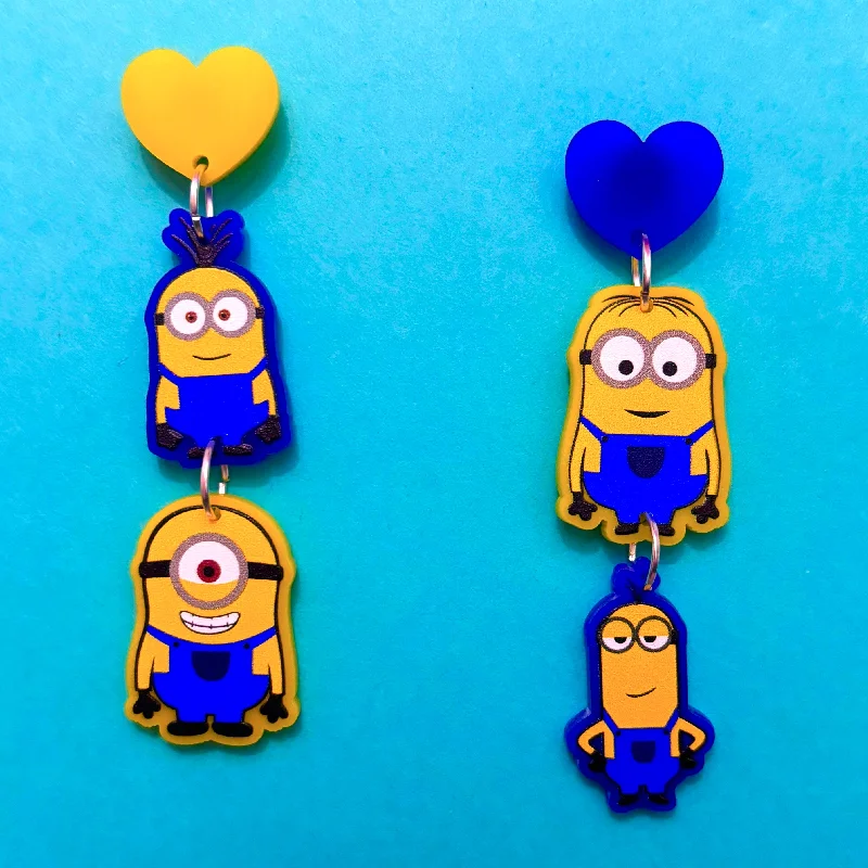 Minions Tiered Drop Earrings