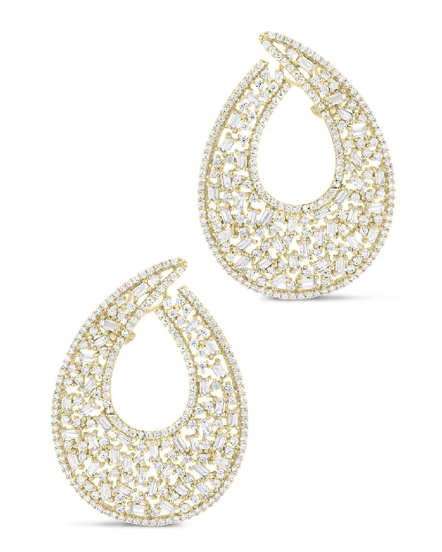 Paige CZ Statement Stud Earrings