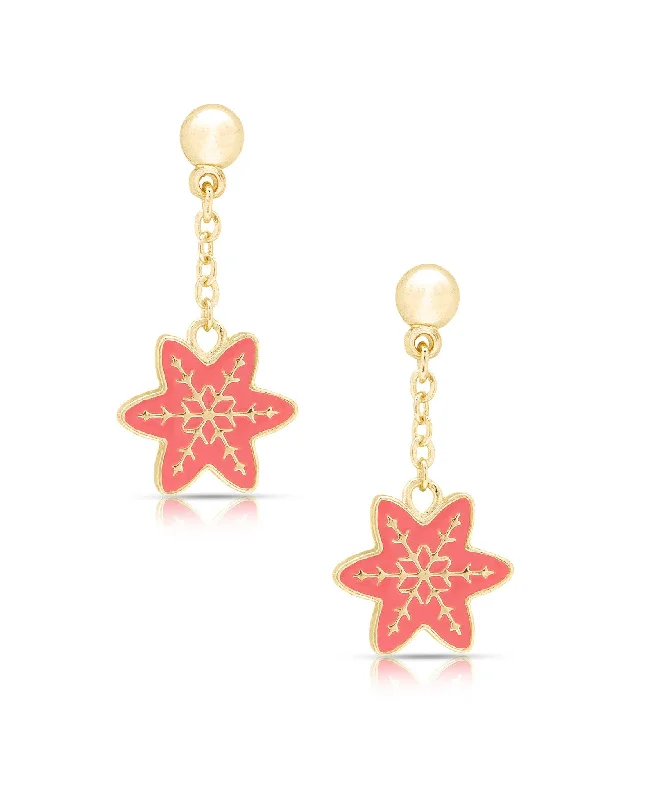 Snowflake Drop Earrings