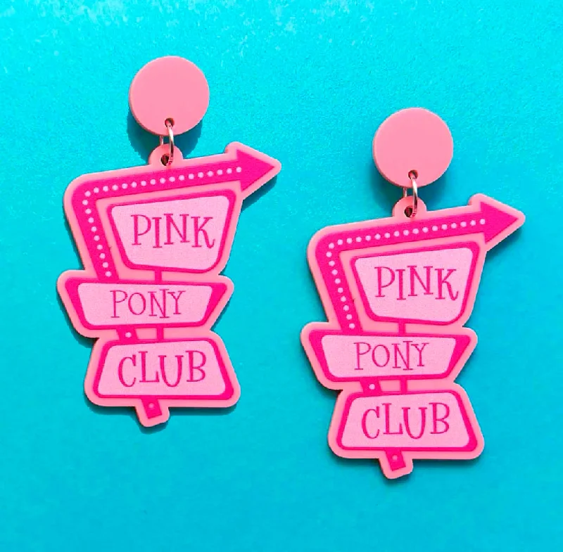 Pink Pony Club Drop Earrings