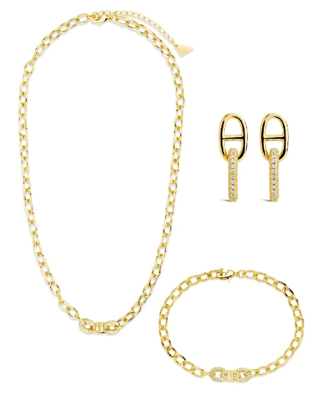 Reina CZ Chain Link Matching Set