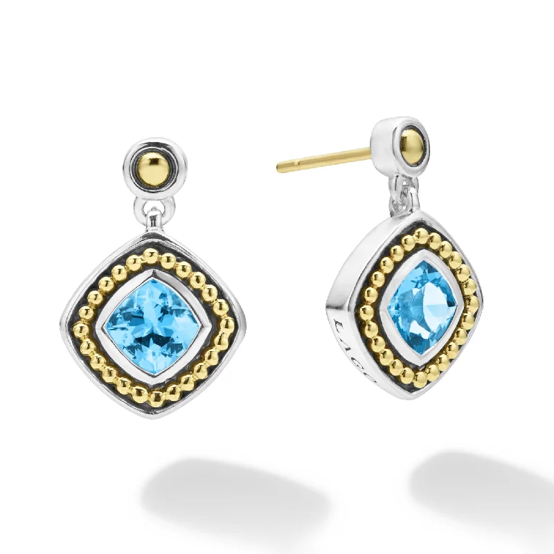 Rittenhouse Swiss Blue Topaz Drop Earrings