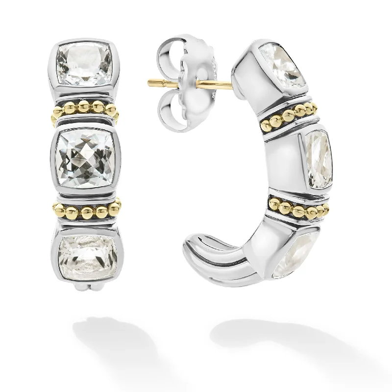 Rittenhouse White Topaz Hoop Earrings