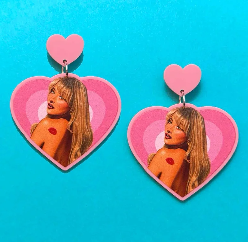 Sabrina Heart Drop Earrings