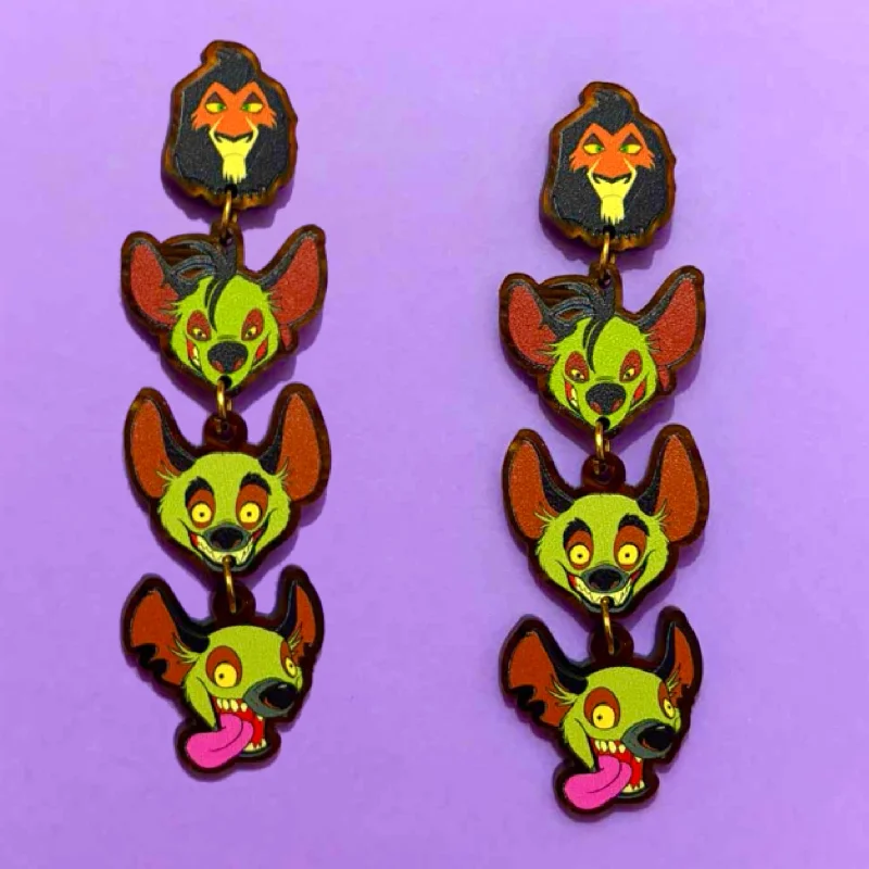 Scar & Hyenas Tiered Drop Earrings