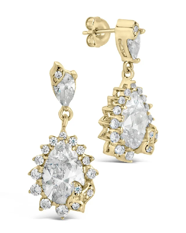 Sienna CZ Statement Stud Earrings