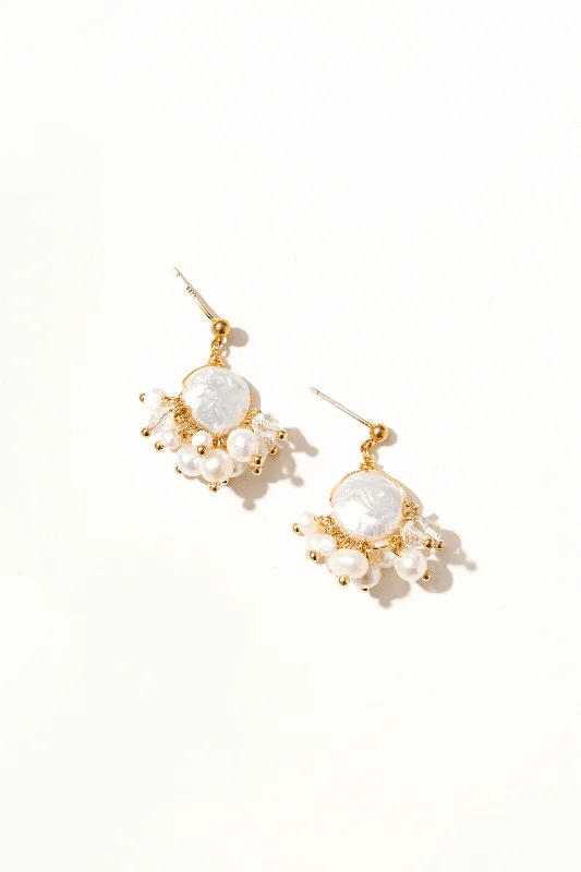 Solara Pearl Drop Earrings