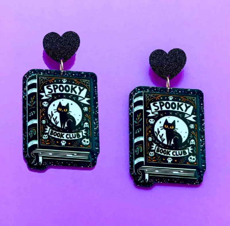 Spooky Book Club Drop Earrings