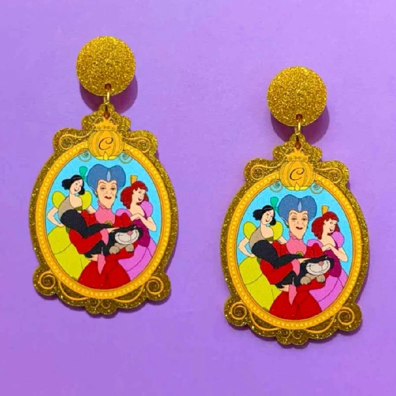 Stepsisters & Tremaine Cameo Drop Earrings