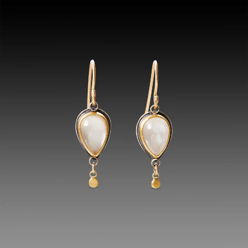 Teardrop Moonstone Earrings