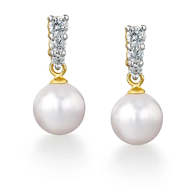 Trilogy Pearl Earrings