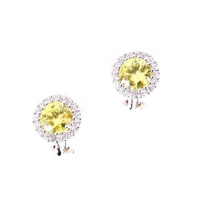 Margot Clip Earrings (Canary)