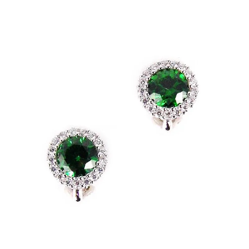 Margot Clip Earrings (Emerald)