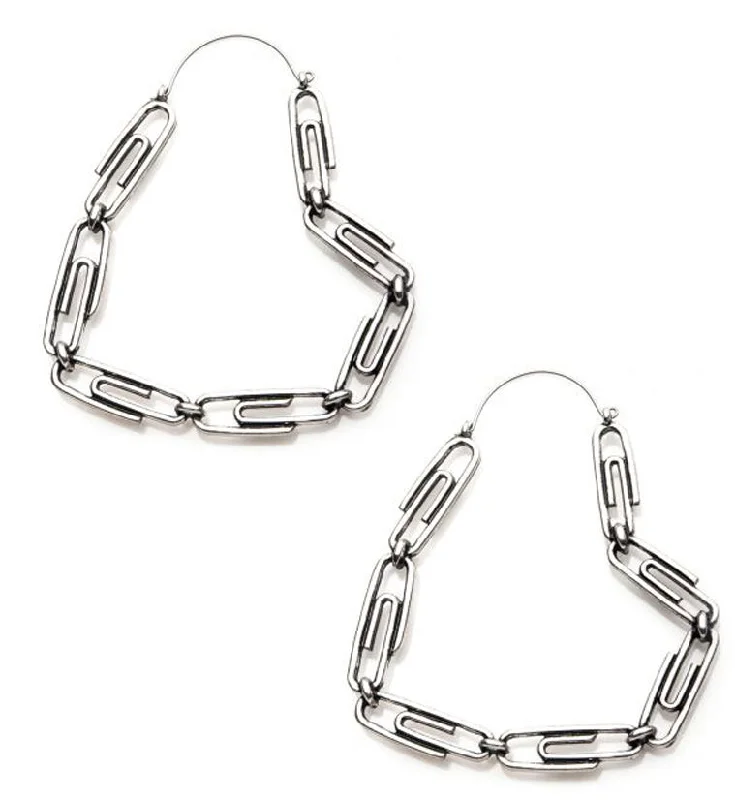 Paperclip Plug Hoops