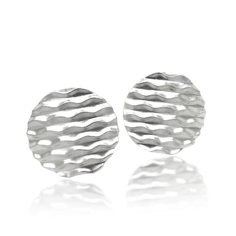 Round Desert Wave Clip Earrings