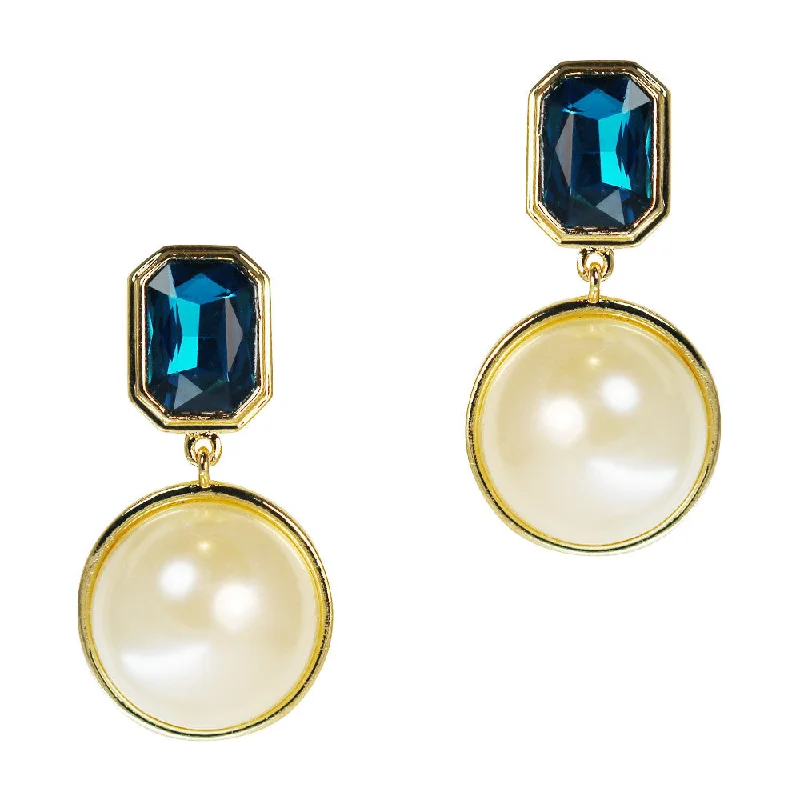 Sia Pearl Clip Earrings (Gold)