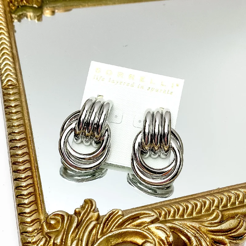 Sorrelli | Babs Clip On Earrings in Palladium Silver Tone