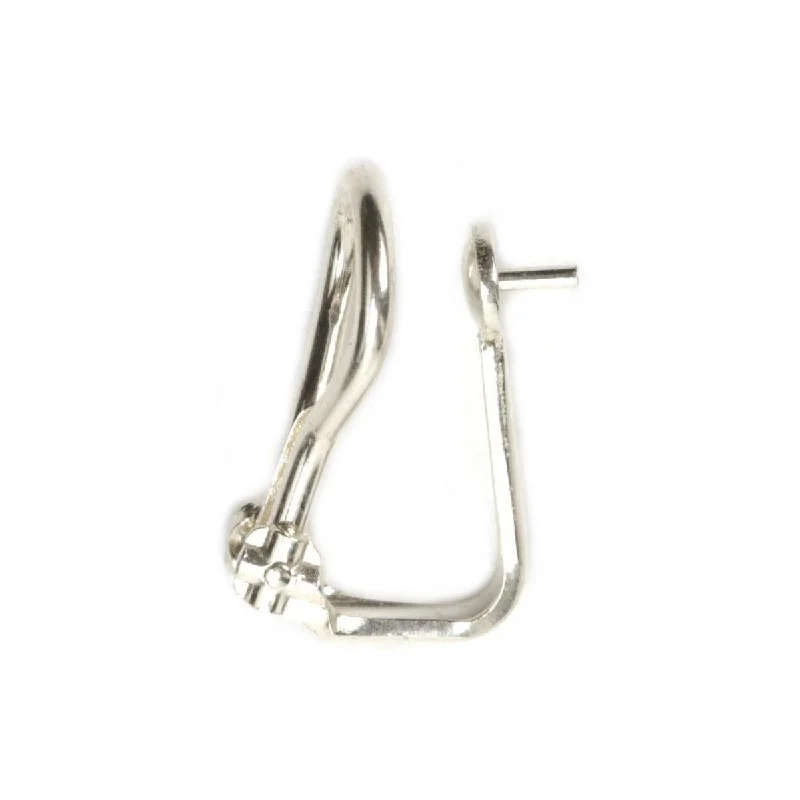 Sterling Silver Omega Clip - Hollow Lug