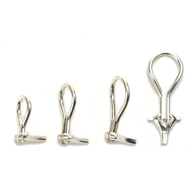 Sterling Silver Omega Ear Clips - Premium Quality