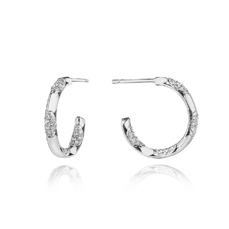 Tacori 18k Crescent Eclipse Small High Polish Hoop, 20mm